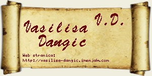 Vasilisa Dangić vizit kartica
